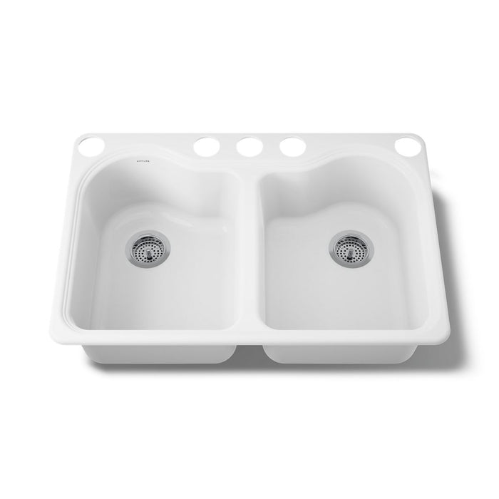 Kohler Hartland 33" undermount double-bowl kitchen sink