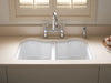 KOHLER K-5818-5U Hartland 33" undermount double-bowl kitchen sink