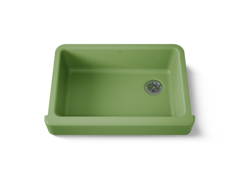 KOHLER K-5826 Whitehaven 32-1/2" undermount single-bowl farmhouse kitchen sink, fresh green