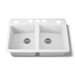 KOHLER K-5846-5U Brookfield 33" undermount double-bowl kitchen sink, white - view 4