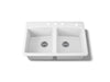 KOHLER K-5846-4 Brookfield 33" top-mount double-bowl kitchen sink