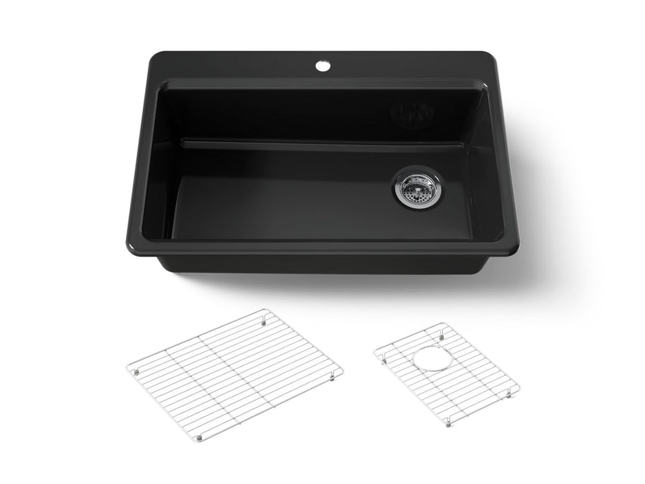 KOHLER K-5871-1A1 Riverby 33" top-mount single-bowl kitchen sink