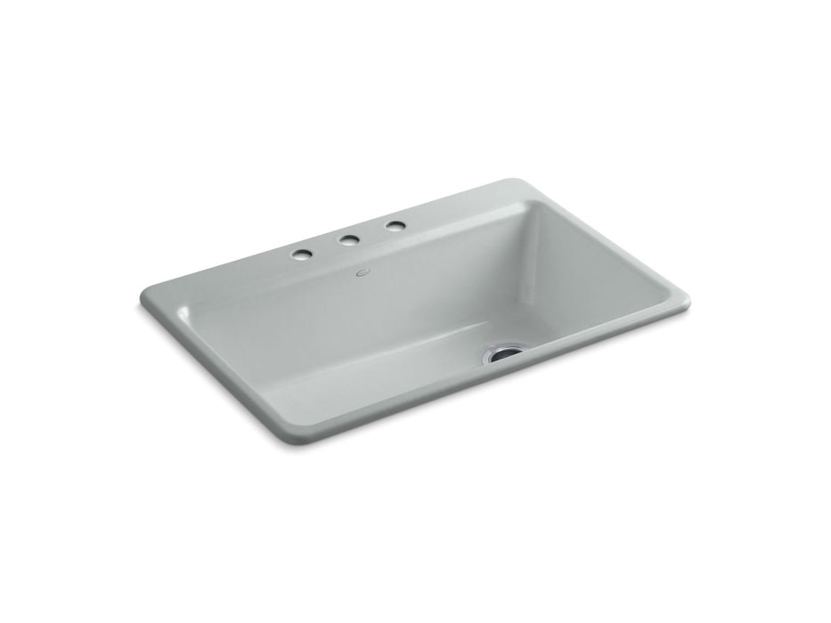 Kohler Riverby 33" top-mount single-bowl workstation kitchen sink