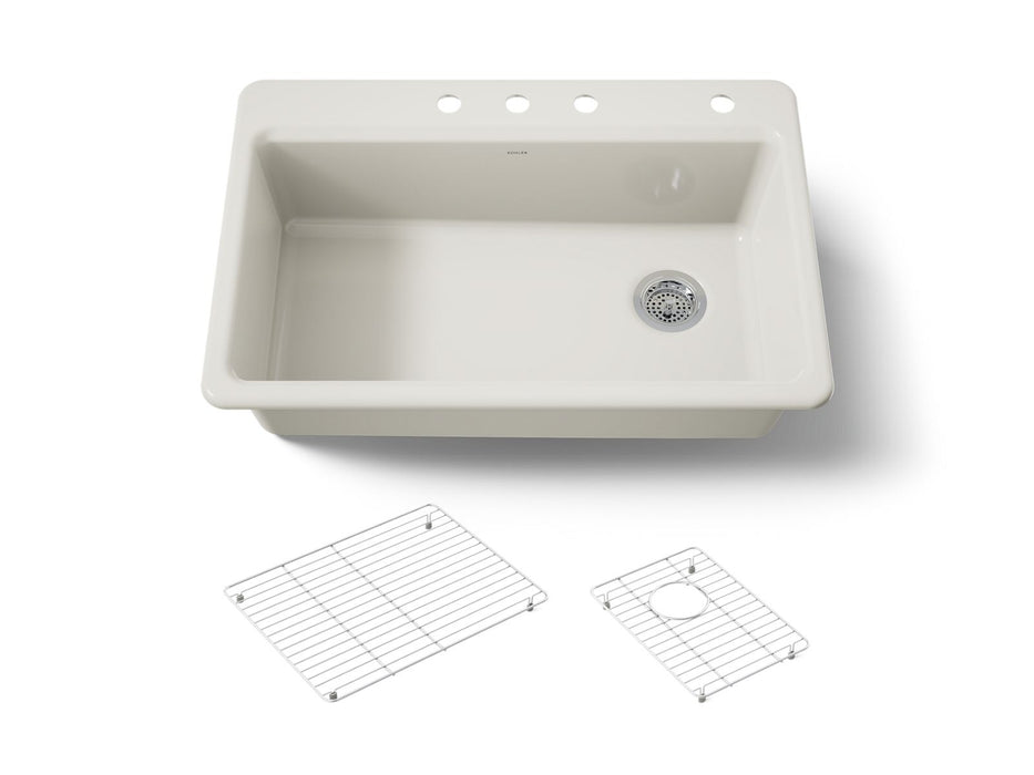 Kohler Riverby 33" top-mount single-bowl kitchen sink