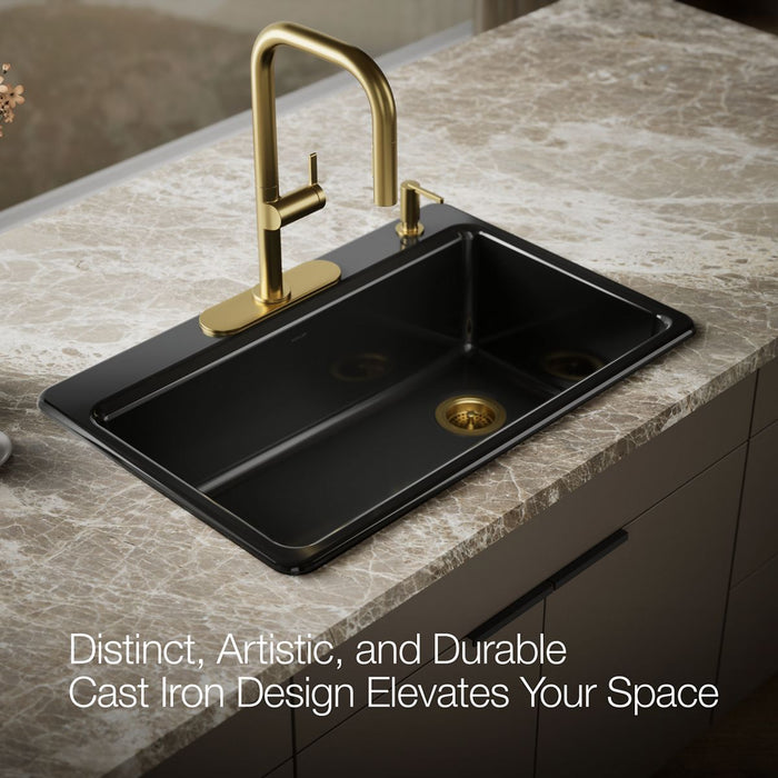 Kohler Riverby 33" top-mount single-bowl kitchen sink