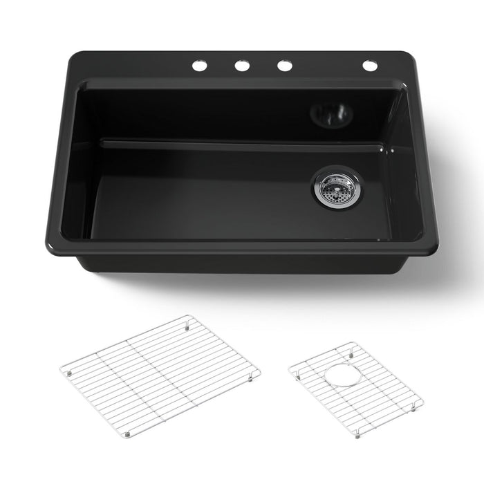 Kohler Riverby 33" top-mount single-bowl kitchen sink