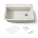 Kohler Riverby 33" top-mount single-bowl workstation kitchen sink
