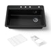 Kohler Riverby 33" top-mount single-bowl workstation kitchen sink