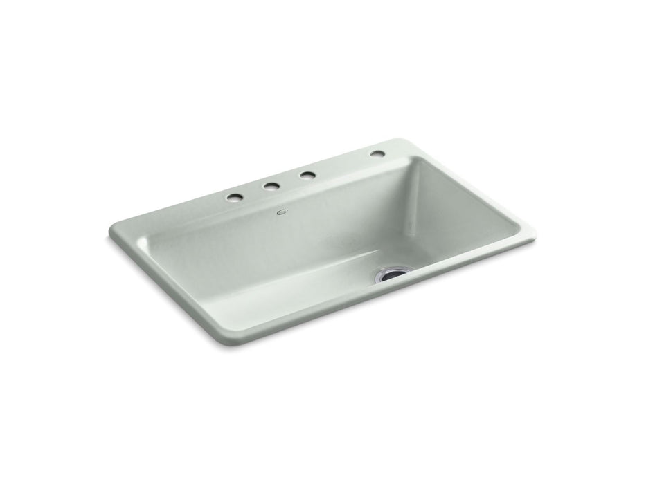 Kohler Riverby 33" top-mount single-bowl workstation kitchen sink