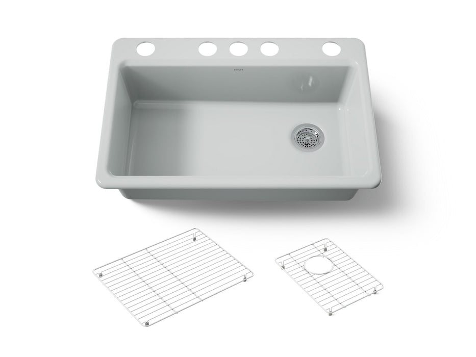 KOHLER K-5871-5UA1 Riverby 33" undermount single-bowl kitchen sink