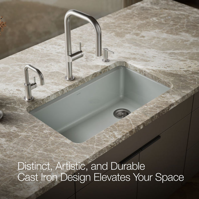 KOHLER K-5871-5UA1 Riverby 33" undermount single-bowl kitchen sink