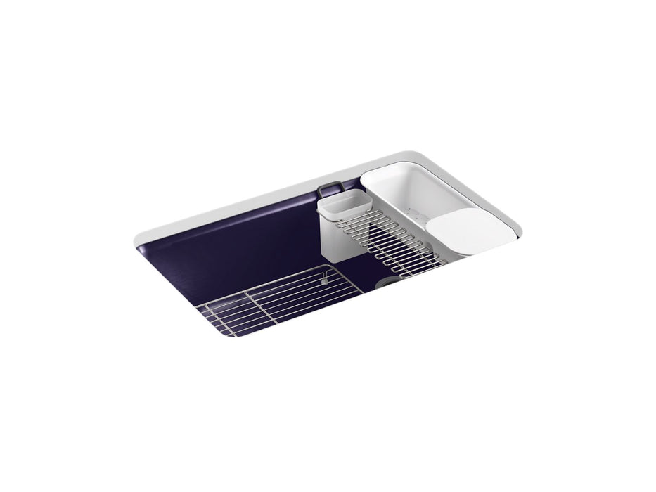 KOHLER K-5871-5UA3 Riverby 33" undermount single-bowl workstation kitchen sink