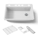 Kohler Riverby 33" undermount single-bowl workstation kitchen sink