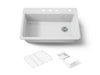 KOHLER K-5871-4A2 Riverby 33" top-mount single-bowl workstation kitchen sink
