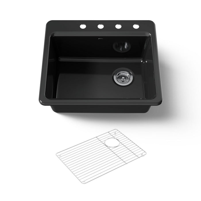 Kohler Riverby 25" top-mount single-bowl kitchen sink