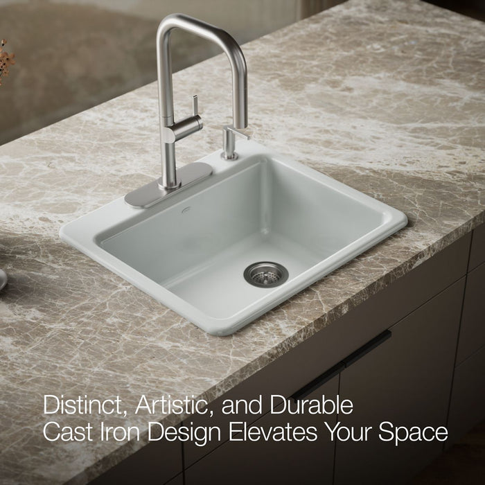 Kohler Riverby 25" top-mount single-bowl kitchen sink