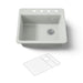 KOHLER K-5872-4A1 Riverby 25" top-mount single-bowl kitchen sink, sea salt - view 5