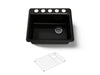 Kohler Riverby 25" undermount single-bowl kitchen sink