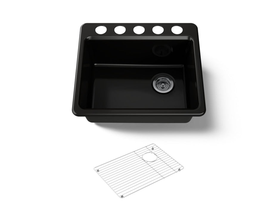 Kohler Riverby 25" undermount single-bowl kitchen sink