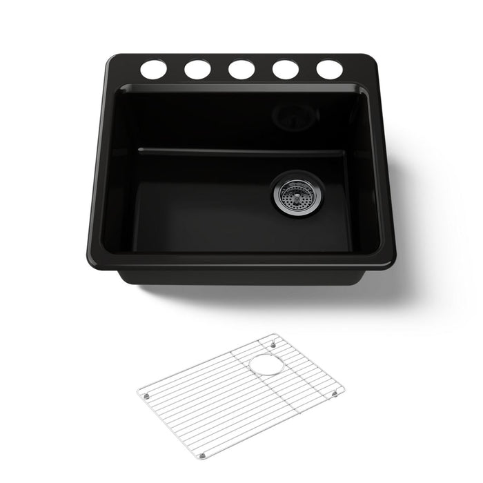 Kohler Riverby 25" undermount single-bowl kitchen sink
