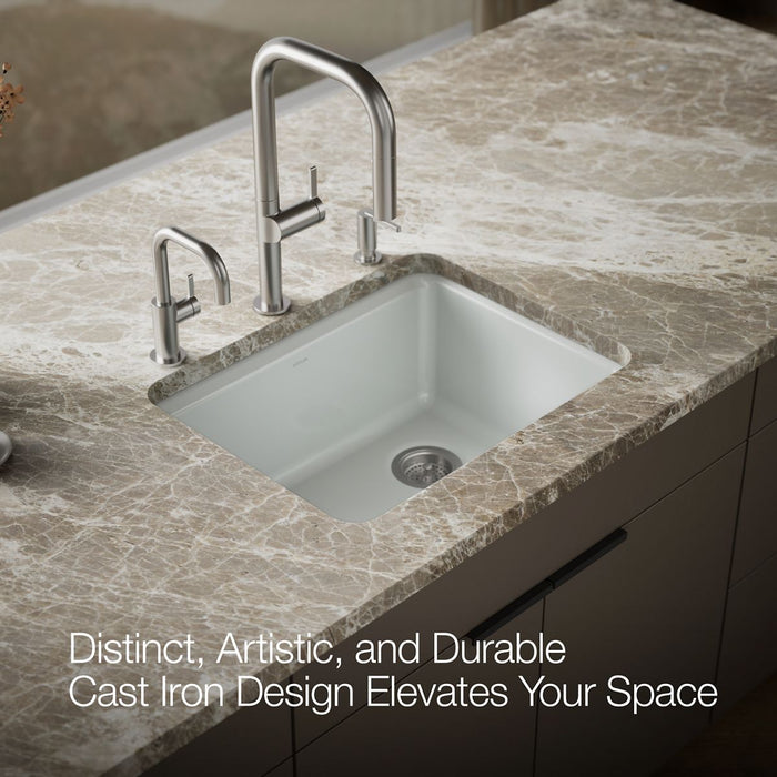 KOHLER K-5872-5UPC Riverby 25" undermount single-bowl workstation kitchen sink