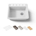 Kohler Riverby 25" undermount single-bowl workstation kitchen sink