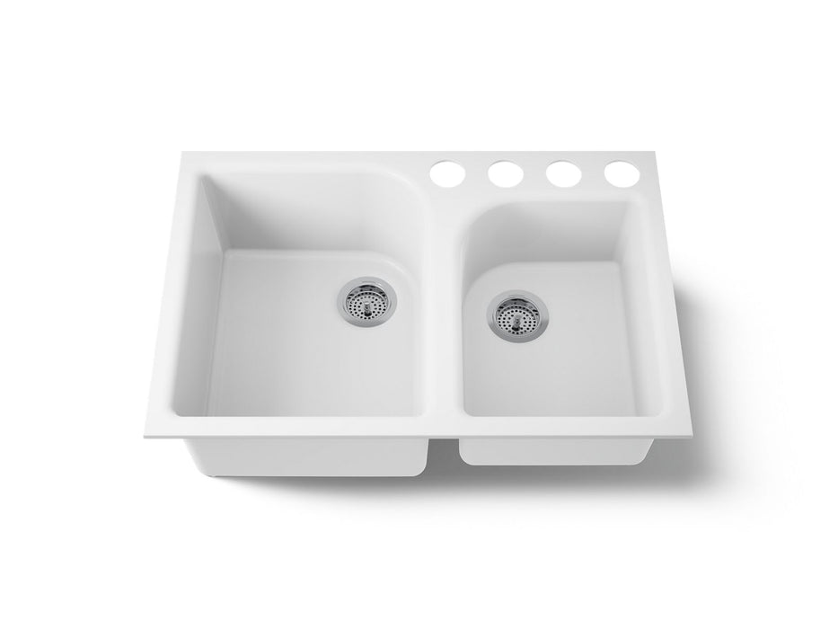 Kohler Executive Chef 33" undermount double-bowl kitchen sink