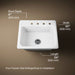 KOHLER K-5964-4 Mayfield 25" top-mount single-bowl kitchen sink
