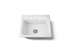 KOHLER K-5964-4 Mayfield 25" top-mount single-bowl kitchen sink