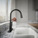 KOHLER KOHLER K-596 Simplice Pull-down kitchen sink faucet with three-function sprayhead