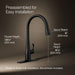 KOHLER KOHLER K-596 Simplice Pull-down kitchen sink faucet with three-function sprayhead