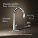 KOHLER KOHLER K-596 Simplice Pull-down kitchen sink faucet with three-function sprayhead