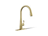 KOHLER K-596 Simplice Pull-down kitchen sink faucet with three-function sprayhead
