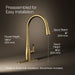 KOHLER KOHLER K-596 Simplice Pull-down kitchen sink faucet with three-function sprayhead