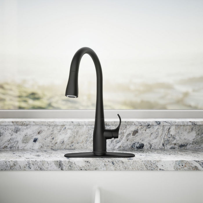 KOHLER Simplice Compact pull-down kitchen sink faucet with three-function sprayhead