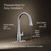 KOHLER Simplice Compact pull-down kitchen sink faucet with three-function sprayhead