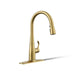 KOHLER Simplice Compact pull-down kitchen sink faucet with three-function sprayhead