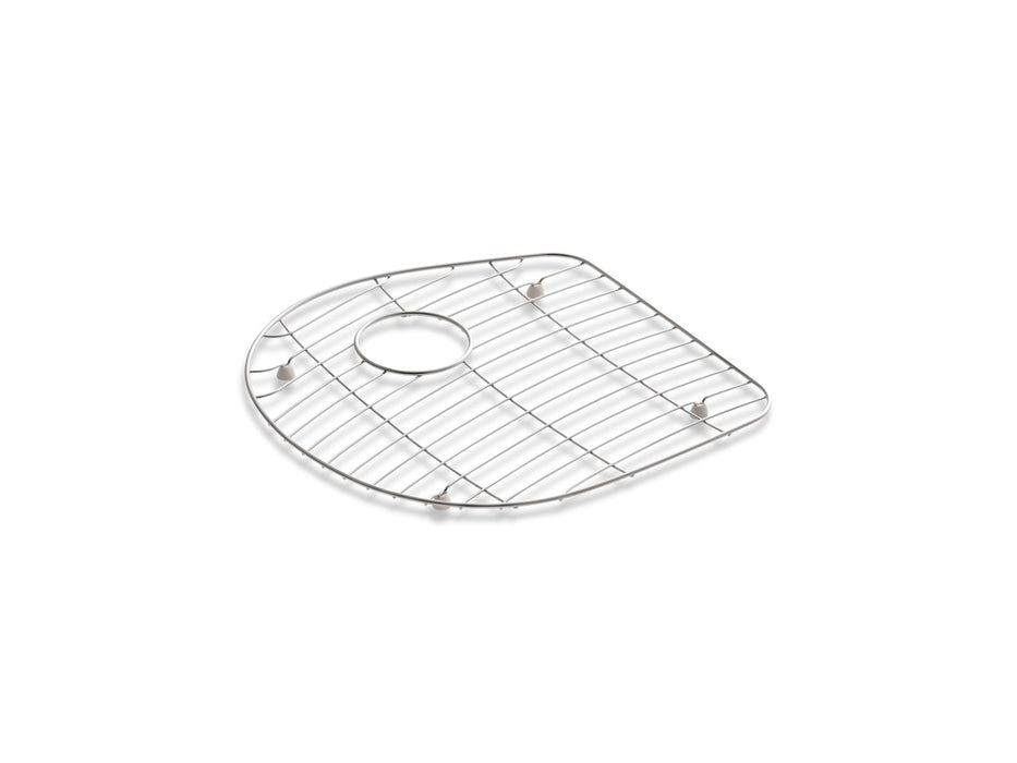 KOHLER Stainless steel sink rack, 16-3/8" x 16-5/16" for left-hand bowl of K-6498 Iron/Tones Smart Divide kitchen sink