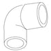 KOHLER K-60714 Elbow, Street 1.25" X 90 Deg. PVC