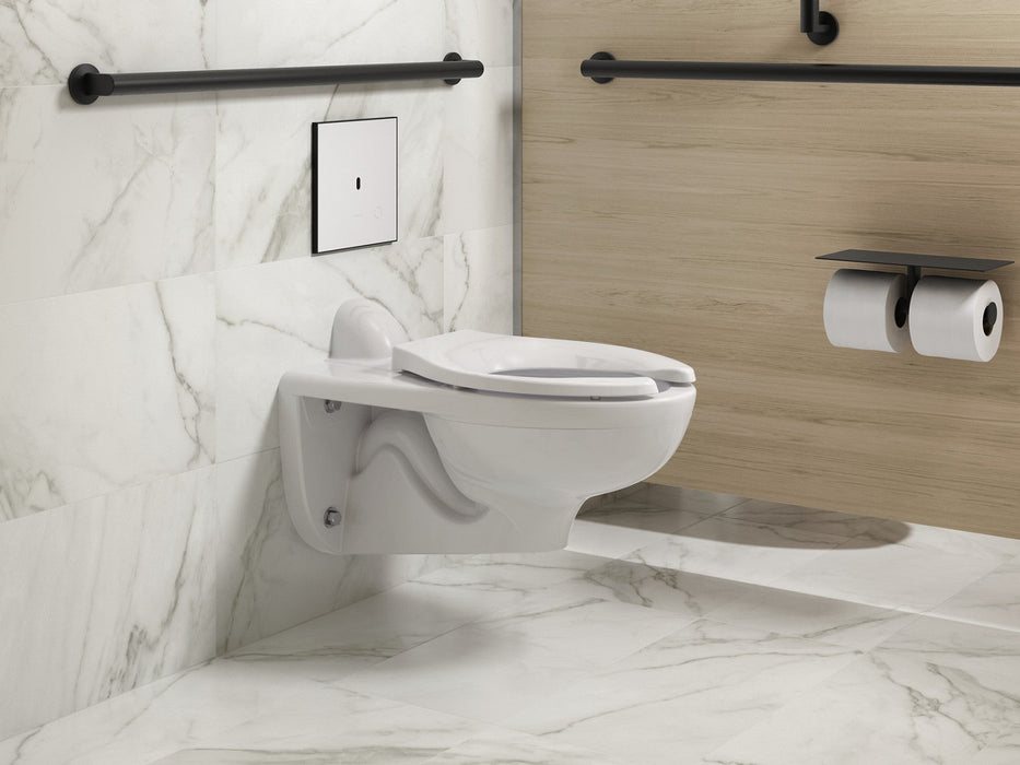 KOHLER K-61TB10S50-0WH Mach Flex Glass faceplate for concealed touchless toilet flushometer, dual-flush (1.1 / 1.28 gpf)