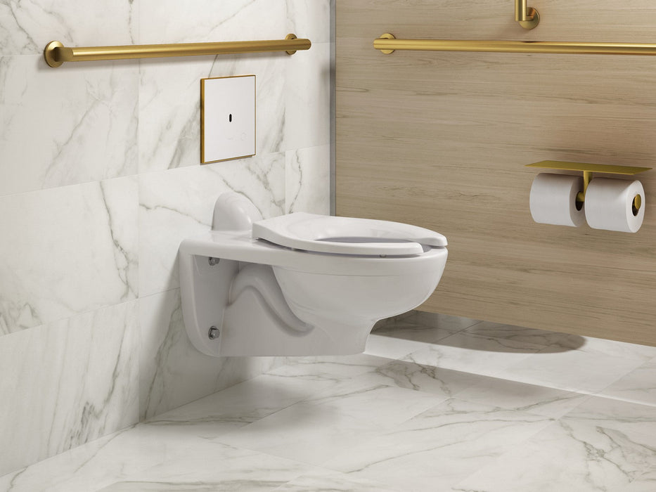 KOHLER K-61TB10S50-0WH Mach Flex Glass faceplate for concealed touchless toilet flushometer, dual-flush (1.1 / 1.28 gpf)