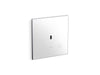 KOHLER K-61TB10T50-0WH Mach Flex Glass Faceplate for Concealed Touchless Toilet Flushometer, Dual-flush (1.0 / 1.6 GPF)