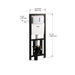KOHLER K-6284 2" x 6" in-wall tank and carrier system
