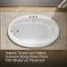 KOHLER K-6347-HB Sunward 66" x 42" drop-in heated whirlpool bath, white - view 5