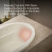 KOHLER K-6347-W1 Sunward 66" x 42" drop-in whirlpool bath with Bask heated surface, biscuit - view 5