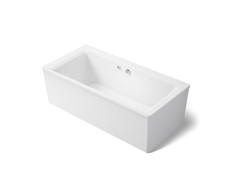 KOHLER K-6366-W1 Stargaze 72" x 36" freestanding bath with Bask heated surface and straight shroud