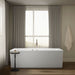KOHLER K-6366-W1 Stargaze 72" x 36" freestanding bath with Bask heated surface and straight shroud, white - view 5