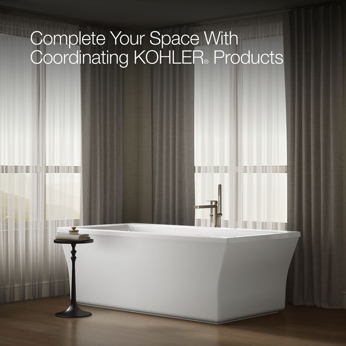 KOHLER K-6367 Stargaze 72" x 36" freestanding bath with fluted shroud