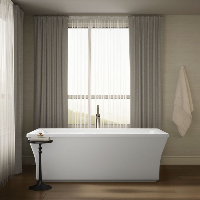 KOHLER K-6367 Stargaze 72" x 36" freestanding bath with fluted shroud