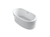 KOHLER K-6368 Sunstruck 65-1/2" x 35-1/2" Freestanding Bath, Straight Shroud